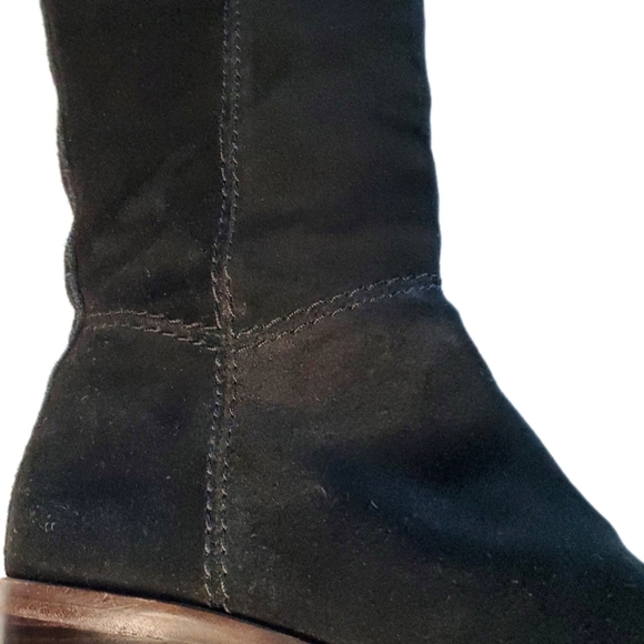 COACH Lucia Split Black Suede Over the Knee Boot Size 7.5 - Picture 5 of 10